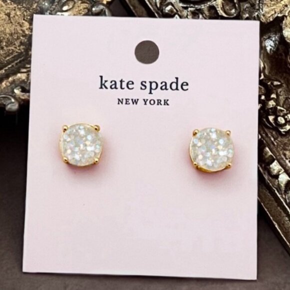 KATE SPADE • Opal Glitter Gumdrop Earrings - Picture 4 of 5